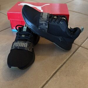 New PUMA Kids Boys Wired Run Og Camo Lace Up Sneakers Shoes